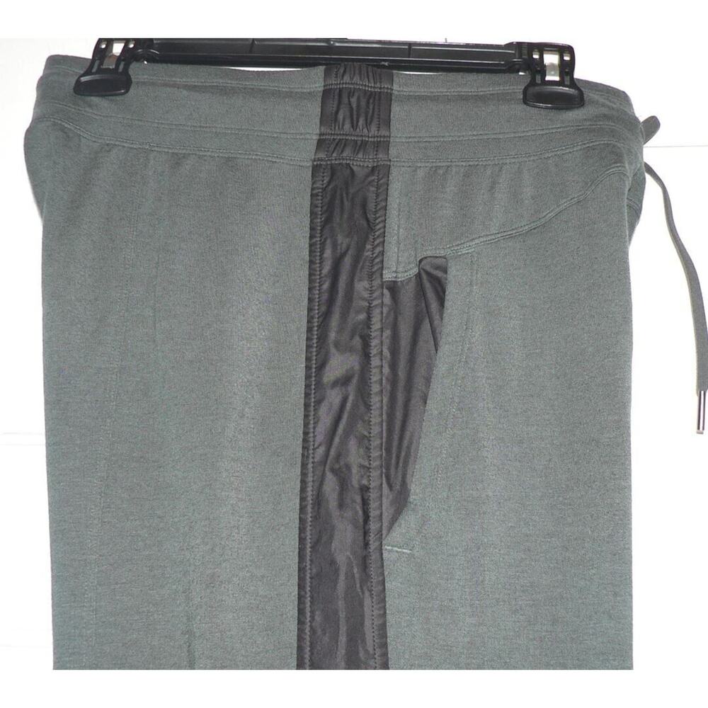 Zella Take a Hike Drawstring‎ Slim Joggers in Green Urban/Black Stripe Small
